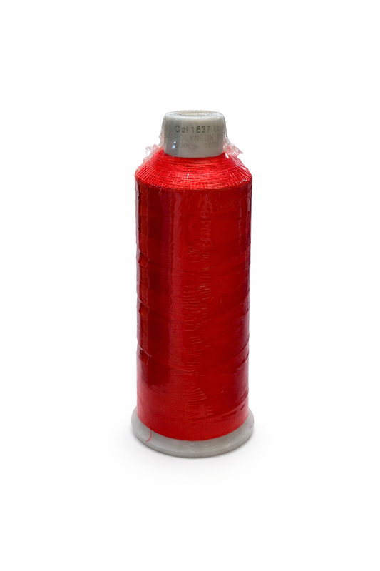MADEIRA 1637 POLYNEON #40 WEIGHT Cinnamon Candy Red Machine Embroidery Thread 5500 yard cone