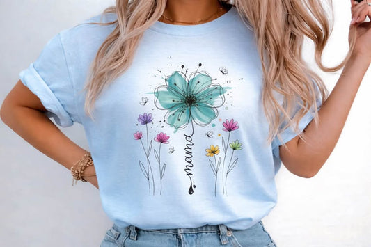 Mama Shirt Floral | Mom Graphic Tee | Cute Mama T-Shirt | Mother’s Day Gift Idea