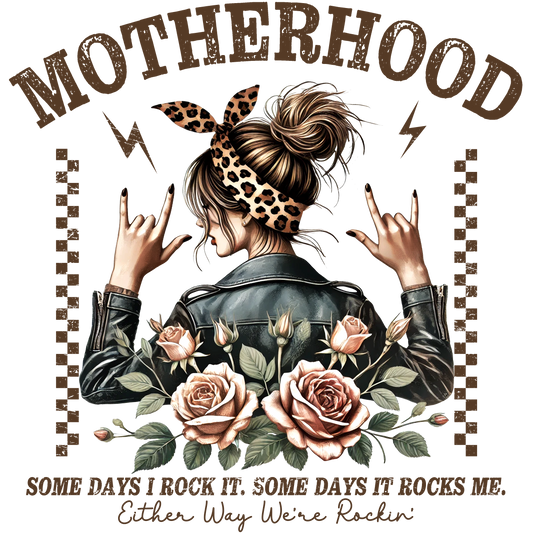 Mama Graphic Tee – Cute Leopard Rock Mom Shirt – Mother's Day