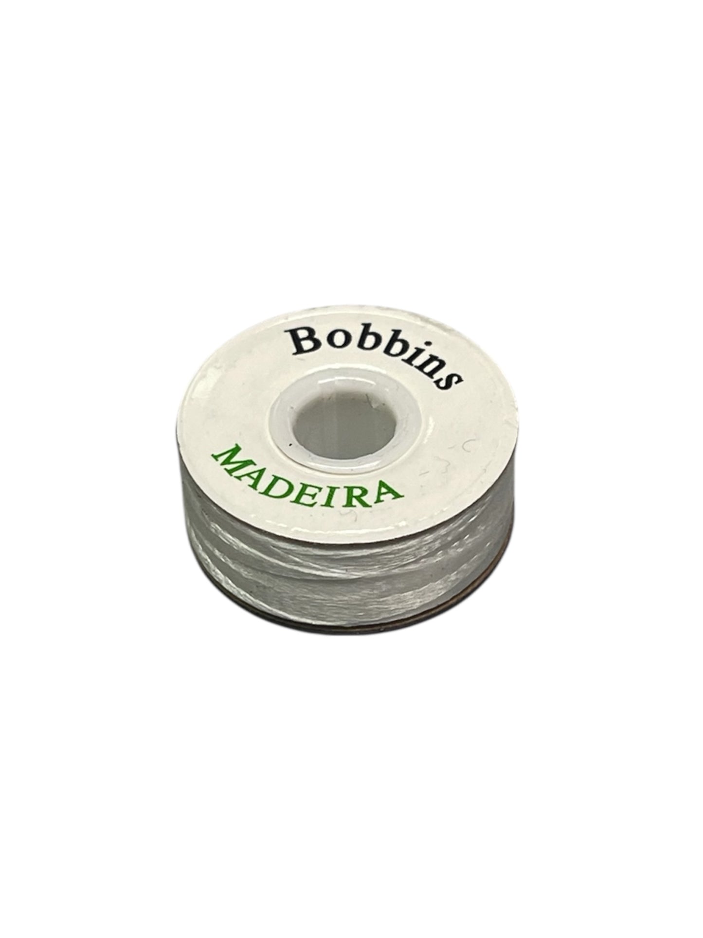 White Madeira Magnetic Sided Bobbin Size L Embroidery 1CT and 10CT